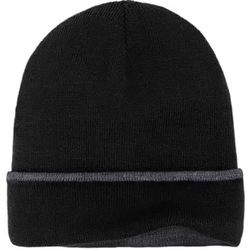 ZOORON 1 & 2 Packs Erkaklar va Ayollar uchun shapka Qishki iliq shapkalar Akril Trikotaj Manjetli shapka Unisex - ZOORON (1)