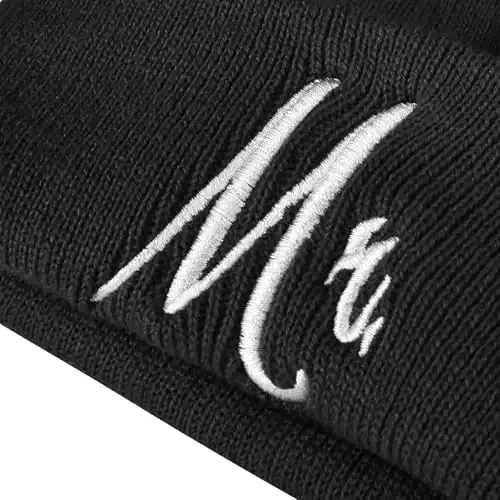 ZOORON 1 & 2 Packs Beanie for Men Women Warm Winter Hats Acrylic Knit Cuffed Beanie Cap Unisex - 3