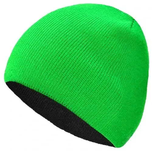 ZOORON 1 & 2 Pack Unisex Beanie for Men Women Reversible Winter Beanies Hat Knit Warm Plain Skull Cap Daily Beanie Hat - 1
