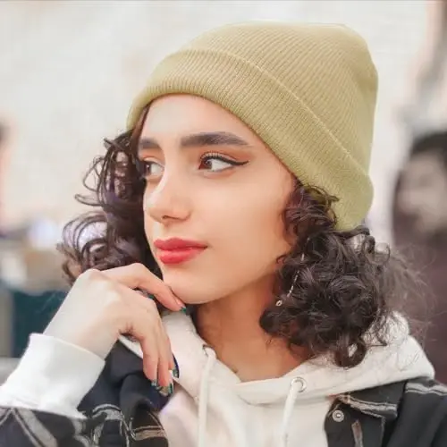 ZOORON 1&2 Pack Beanie for Men Women Slouchy Beanie Hats Winter Knit Caps Soft Ski Hat Unisex - 4