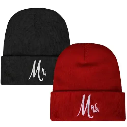 ZOORON 1&2 Pack Beanie for Men Women Slouchy Beanie Hats Winter Knit Caps Soft Ski Hat Unisex - 1