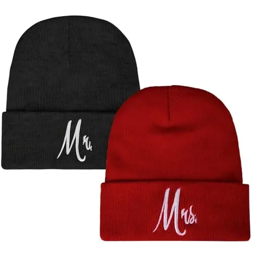 ZOORON 1&2 Pack Beanie for Men Women Slouchy Beanie Hats Winter Knit Caps Soft Ski Hat Unisex - 1