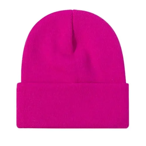 ZOORON 1&2 Pack Beanie for Men Women Slouchy Beanie Hats Winter Knit Caps Soft Ski Hat Unisex - 1