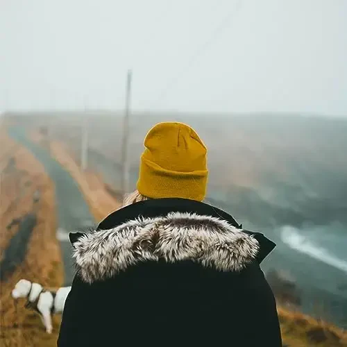 ZOORON 1&2 Pack Beanie for Men Women Slouchy Beanie Hats Winter Knit Caps Soft Ski Hat Unisex - 4