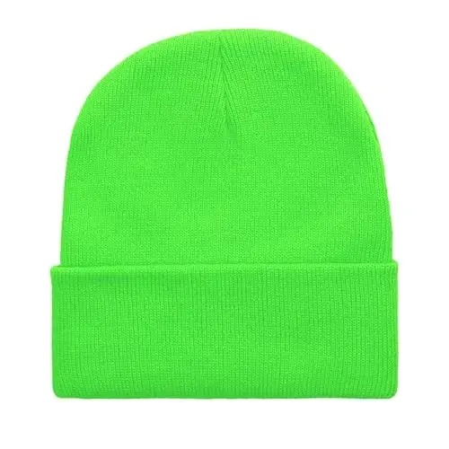ZOORON 1&2 Pack Beanie for Men Women Slouchy Beanie Hats Winter Knit Caps Soft Ski Hat Unisex - 1