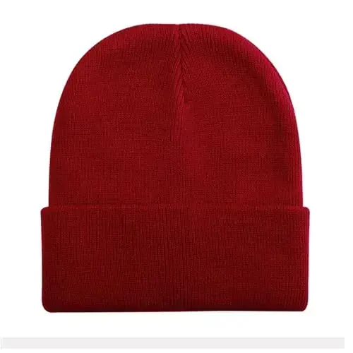 ZOORON 1&2 Pack Beanie for Men Women Slouchy Beanie Hats Winter Knit Caps Soft Ski Hat Unisex - 1