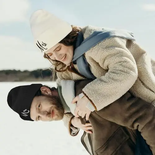 ZOORON 1&2 Pack Beanie for Men Women Slouchy Beanie Hats Winter Knit Caps Soft Ski Hat Unisex - 6