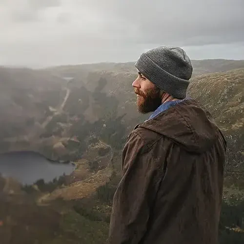 ZOORON 1&2 Pack Beanie for Men Women Slouchy Beanie Hats Winter Knit Caps Soft Ski Hat Unisex - 2