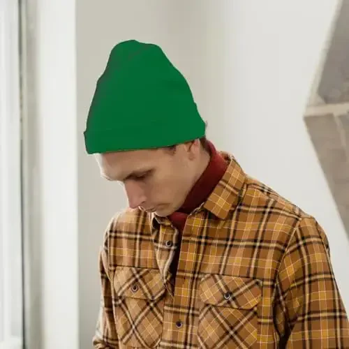 ZOORON 1&2 Pack Beanie for Men Women Slouchy Beanie Hats Winter Knit Caps Soft Ski Hat Unisex - ZOORON (1)