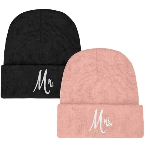ZOORON 1&2 Pack Beanie for Men Women Slouchy Beanie Hats Winter Knit Caps Soft Ski Hat Unisex 
