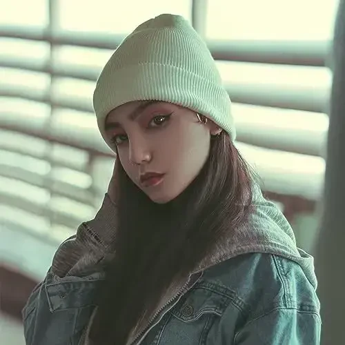 ZOORON 1&2 Pack Erkaklar Ayollar uchun Beanie Slouchy Beanie Shlyapalar Qishki Trikotaj Shapka Yumshoq Ski Shapka Uniseks - 4