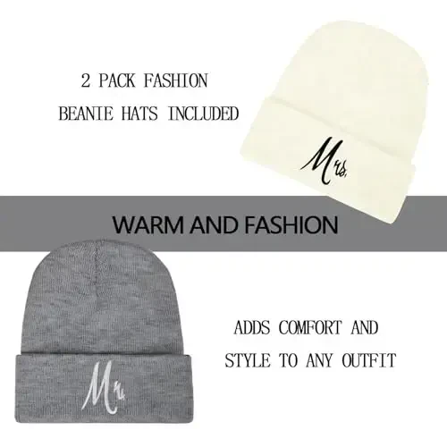 ZOORON 1&2 Pack Erkaklar Ayollar uchun Beanie Slouchy Beanie Shlyapalar Qishki Trikotaj Shapka Yumshoq Ski Shapkasi Unisex - 2