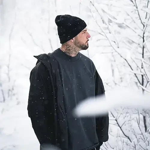 ZOORON 1&2 Pack Erkaklar va Ayollar uchun Beanie Bo'shashgan Beanie Shlyapalar Qishki Trikotaj Shlyapalar Yumshoq Chang'i Shlyapasi Uniseks - 6