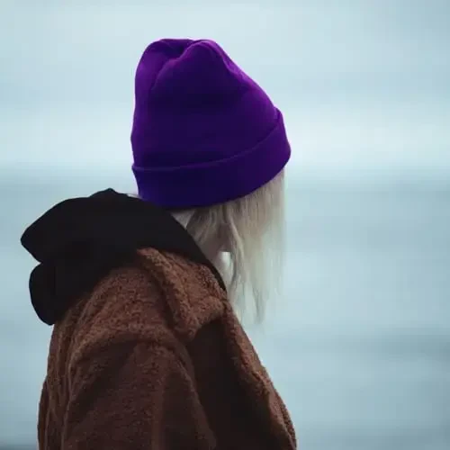 ZOORON 1&2 Pack Erkaklar va Ayollar uchun Beanie Qalpog'i Yumshoq Qishki Triko Qalpog'i Unisex - 5