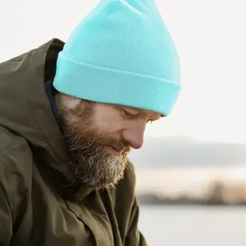 ZOORON 1&2 Pack Erkaklar va Ayollar uchun Beanie Shapka Qishki Trikotaj Shapka Yumshoq Chang'i Shapka Uniseks - 6