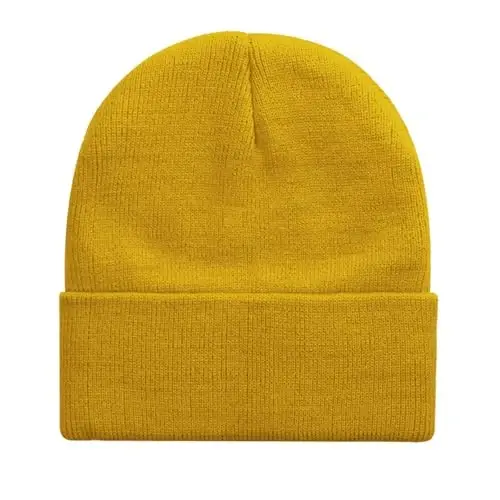 ZOORON 1&2 Pack Erkaklar va Ayollar uchun Beanie Yumshoq Qishki Shapka Triko Shapka Uniseks Ski Shapka 
