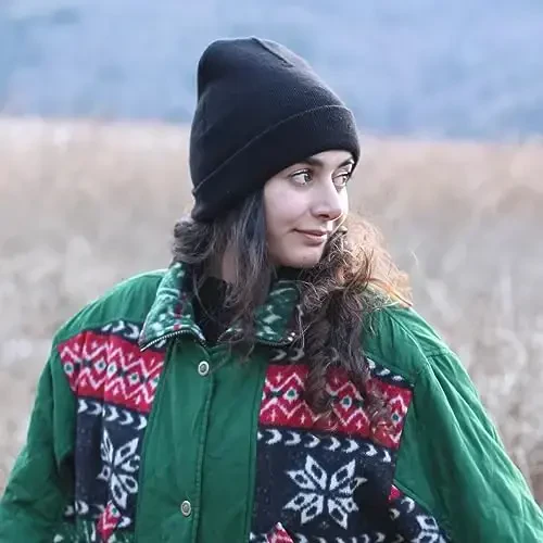 ZOORON 1&2 Pack Erkaklar va Ayollar uchun Beanie Yumshoq Triko Qishki Shlyapalar Yumshoq chang'i shlyapasi Unisex - 5