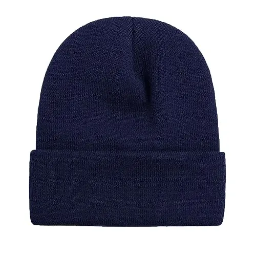 ZOORON 1&2 Pack Erkaklar va Ayollar uchun Bini Qalpog'i Yumshoq Qishki Triko Shapka Unisex Ski Shapka 