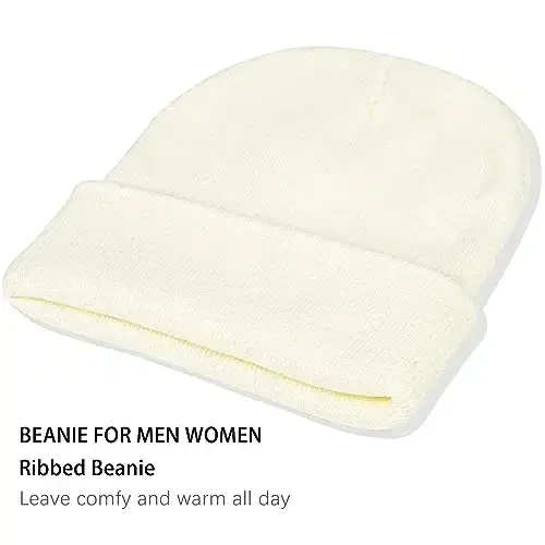 ZOORON 1&2 Pack Erkaklar va Ayollar uchun To'qilgan Shlyapa Qishki Triko Shlyapalar Yumshoq Chang'i Shapkasi Unisex - 3