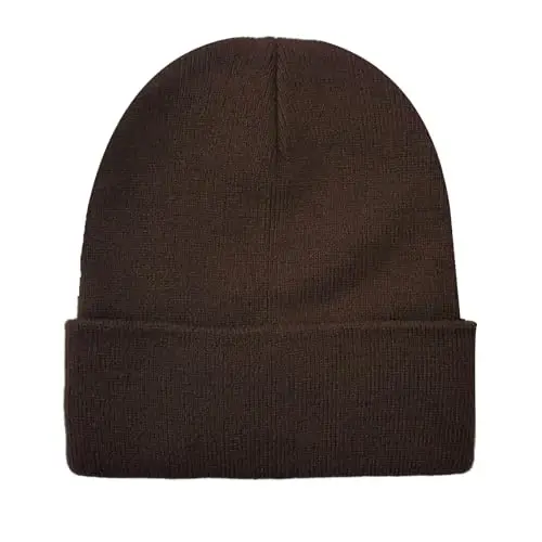 ZOORON 1&2 Pack Beanie for Men Women Slouchy Beanie Hats Winter Knit Caps Soft Ski Hat Unisex - 1