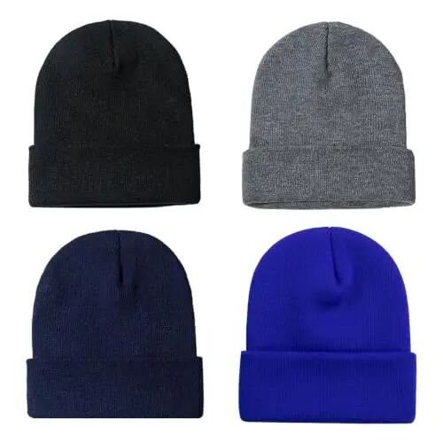 ZOORON Beanie for Men Women Slouchy Winter Beanie Hats Cuffed Skull Caps | Unisex, Double-Layer Warmth, Soft, Secure Fit, Windproof, Idea for Outdoor Work,Ski, Dog Walking, Daily use, Mens Gifts - ZOORON