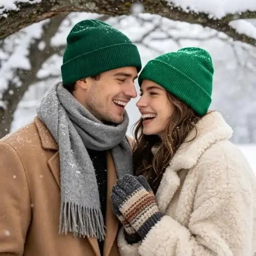 ZOORON Beanie for Men Women Slouchy Winter Beanie Hats Cuffed Skull Caps | Unisex, Double-Layer Warmth, Soft, Secure Fit, Windproof, Idea for Outdoor Work,Ski, Dog Walking, Daily use, Mens Gifts - 6
