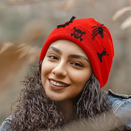 ZOORON Beanie for Men Women Warm Winter Hat Unisex Soft Knit Cuffed Beanie Skull Cap - 5