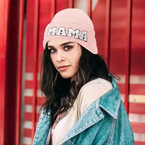 ZOORON 1 & 2 Packs Beanie for Men Women Warm Winter Hats Acrylic Knit Cuffed Beanie Cap Unisex - 4