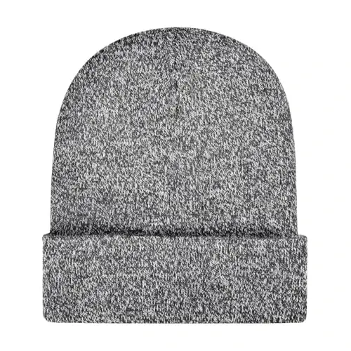ZOORON Beanie for Men Women Warm Winter Hat Unisex Soft Knit Cuffed Beanie Skull Cap 