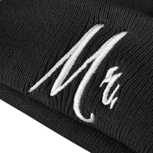 ZOORON 1 & 2 Packs Beanie for Men Women Warm Winter Hats Acrylic Knit Cuffed Beanie Cap Unisex - 3