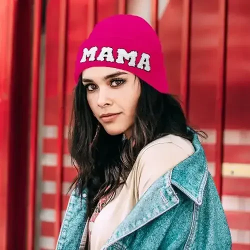 ZOORON 1 & 2 Packs Beanie for Men Women Warm Winter Hats Acrylic Knit Cuffed Beanie Cap Unisex - 4