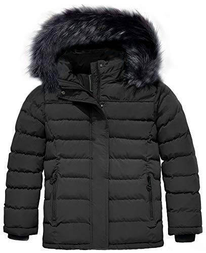 ZSHOW Girls' Puffer Jacket Soft Fleece Lined Warm Hooded Winter Coat - 1