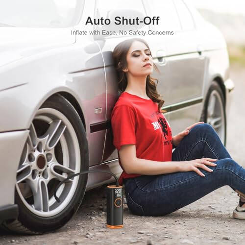 ZSX Shinalar uchun portativ havo kompressori - avtomobil shinalari uchun 160 PSI bosim o'lchagichli portativ havo nasosi, avtomobil, velosiped, mototsikl shinalari, to'plar va boshqalar uchun portativ shinalar pompasi. - 5