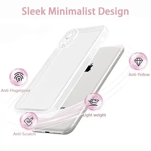 ZTOFERA Designed for iPhone XR 6.1 inch,Cute Clear Case for Women Girls,Sparkly Glitter Bling Flexible Soft TPU Silicone Bumper Protective Cover for iPhone XR,Clear - 3