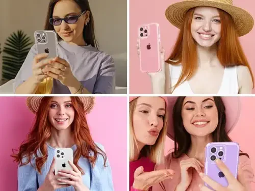 ZTOFERA iPhone 12 Pro 6.1 dyuym uchun mo'ljallangan, Ayollar qizlar uchun yoqimli tiniq g'ilof, iPhone 12 Pro uchun yaltiroq yaltiroq moslashuvchan yumshoq TPU silikon bamper himoya qopqog'i, Binafsha - 7