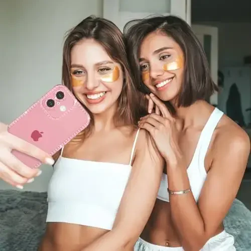 ZTOFERA iPhone 16 Plus 6.7 dyuym uchun mo'ljallangan, ayollar qizlar uchun yorqin chiroyli tiniq g'ilof, iPhone 16 Plus uchun yaltiroq moslashuvchan yumshoq TPU silikon bamper himoya qopqog'i, pushti - 6