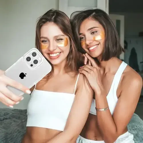 ZTOFERA iPhone 16 Pro 6.3 dyuym uchun mo'ljallangan, ayollar qizlar uchun yorqin chiroyli tiniq g'ilof, iPhone 16 Pro uchun yaltiroq moslashuvchan yumshoq TPU silikon bamper himoya qopqog'i, tiniq - 6