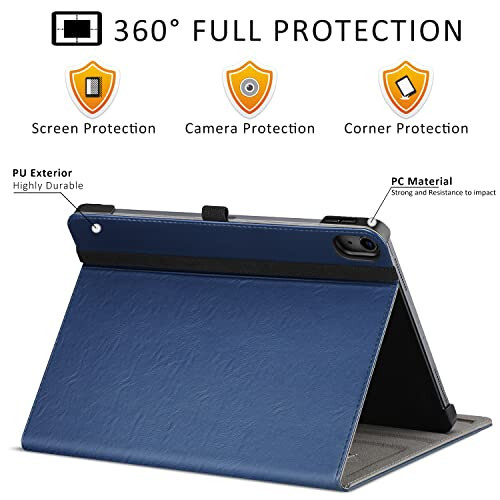 Ztotop iPad 10th Gen Case, Blue - 3