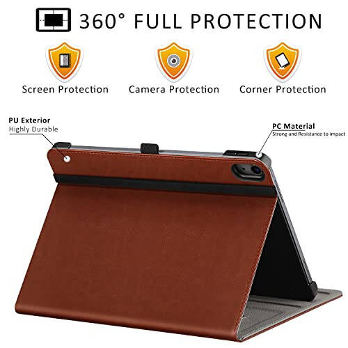 Ztotop iPad 10th Gen Case, Brown - 3