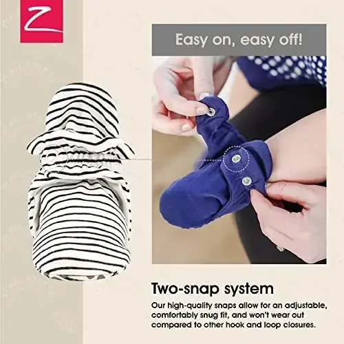 Zutano Organic Baby Booties Newborn Infant, Lost Baby Socks Solution, Unisex, Girl, Boy, 0-3, 3-6, 6-12, 12-18, 18-24 Months - 3