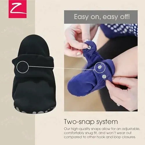 Zutano Organic Baby Booties Newborn Infant, Lost Baby Socks Solution, Unisex, Girl, Boy, 0-3, 3-6, 6-12, 12-18, 18-24 Months - 3