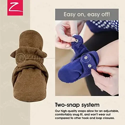 Zutano Organic Baby Booties Newborn Infant, Lost Baby Socks Solution, Unisex, Girl, Boy, 0-3, 3-6, 6-12, 12-18, 18-24 Months - 3