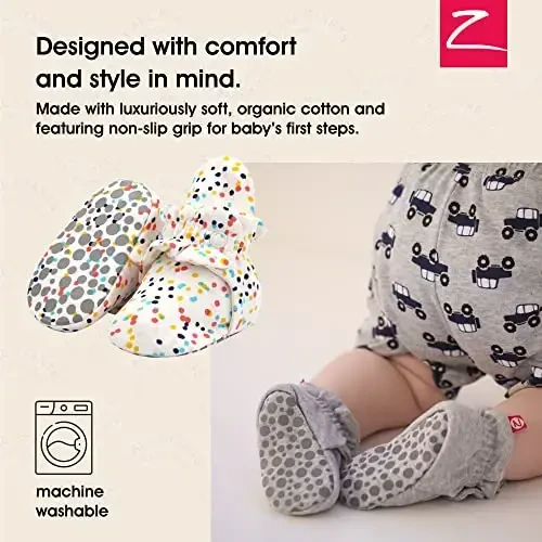 Zutano Organic Baby Booties Newborn Infant, Lost Baby Socks Solution, Unisex, Girl, Boy, 0-3, 3-6, 6-12, 12-18, 18-24 Months - ZUTANO (1)