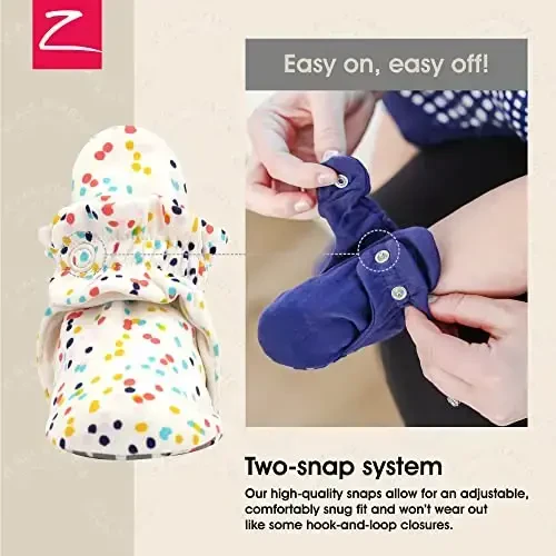 Zutano Organic Baby Booties Newborn Infant, Lost Baby Socks Solution, Unisex, Girl, Boy, 0-3, 3-6, 6-12, 12-18, 18-24 Months - 3