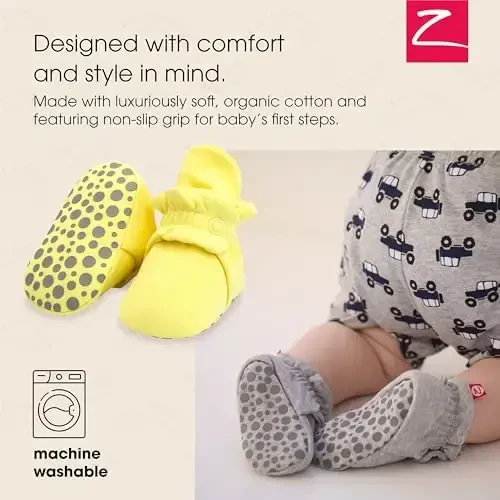 Zutano Organic Baby Booties Newborn Infant, Lost Baby Socks Solution, Unisex, Girl, Boy, 0-3, 3-6, 6-12, 12-18, 18-24 Months - ZUTANO (1)