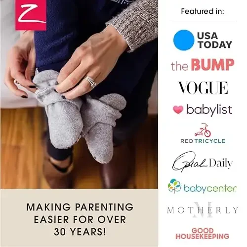 Zutano Organic Baby Booties Newborn Infant, Lost Baby Socks Solution, Unisex, Girl, Boy, 0-3, 3-6, 6-12, 12-18, 18-24 Months - 6