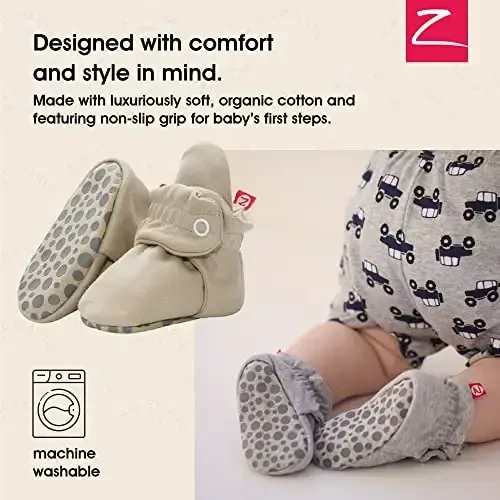 Zutano Organic Baby Booties Newborn Infant, Lost Baby Socks Solution, Unisex, Girl, Boy, 0-3, 3-6, 6-12, 12-18, 18-24 Months - 2