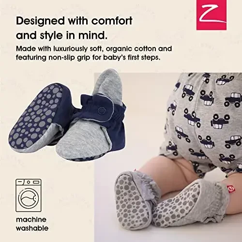 Zutano Organic Baby Booties Newborn Infant, Lost Baby Socks Solution, Unisex, Girl, Boy, 0-3, 3-6, 6-12, 12-18, 18-24 Months - 2