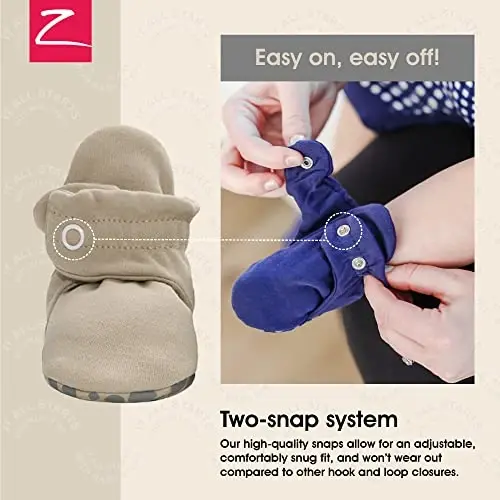 Zutano Organic Baby Booties Newborn Infant, Lost Baby Socks Solution, Unisex, Girl, Boy, 0-3, 3-6, 6-12, 12-18, 18-24 Months - 3