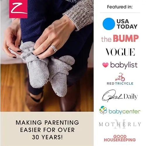 Zutano Organic Baby Booties Newborn Infant, Lost Baby Socks Solution, Unisex, Girl, Boy, 0-3, 3-6, 6-12, 12-18, 18-24 Months - 6